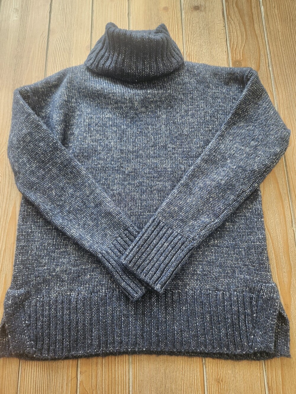 Turtleneck Merino Blend Sweater - Blue By Banana Republic